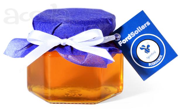 Мёд, взбитый мёд с логотипом