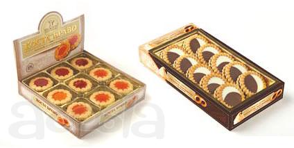Сувенирное печенье в коробочках с логотипом